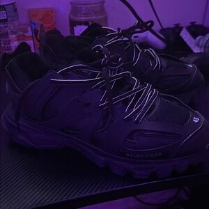 Balenciaga Black Athletic Shoes